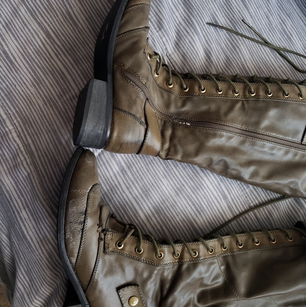 Photos of green boots